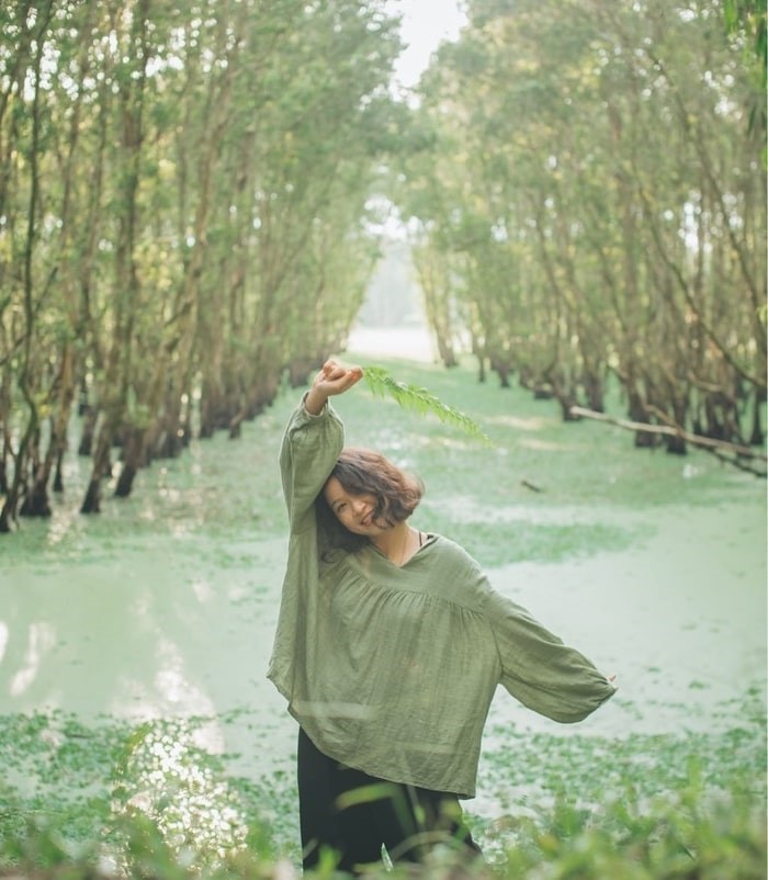 Khung cảnh bình yên tuyệt đẹp tại Rừng Tràm Khung cảnh bình yên tuyệt đẹp tại Rừng Tràm