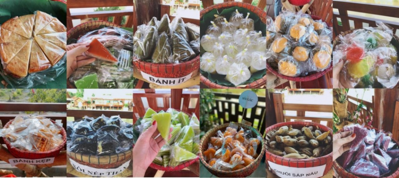 100 gian hàng với các đủ các loại bánh dân gian 100 gian hàng với các đủ các loại bánh dân gian