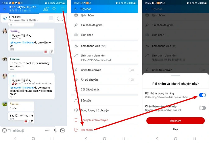 Hướng dẫn cách rời nhóm chat Zalo âm thầm mà không ai biết Hướng dẫn cách rời nhóm chat Zalo âm thầm mà không ai biết