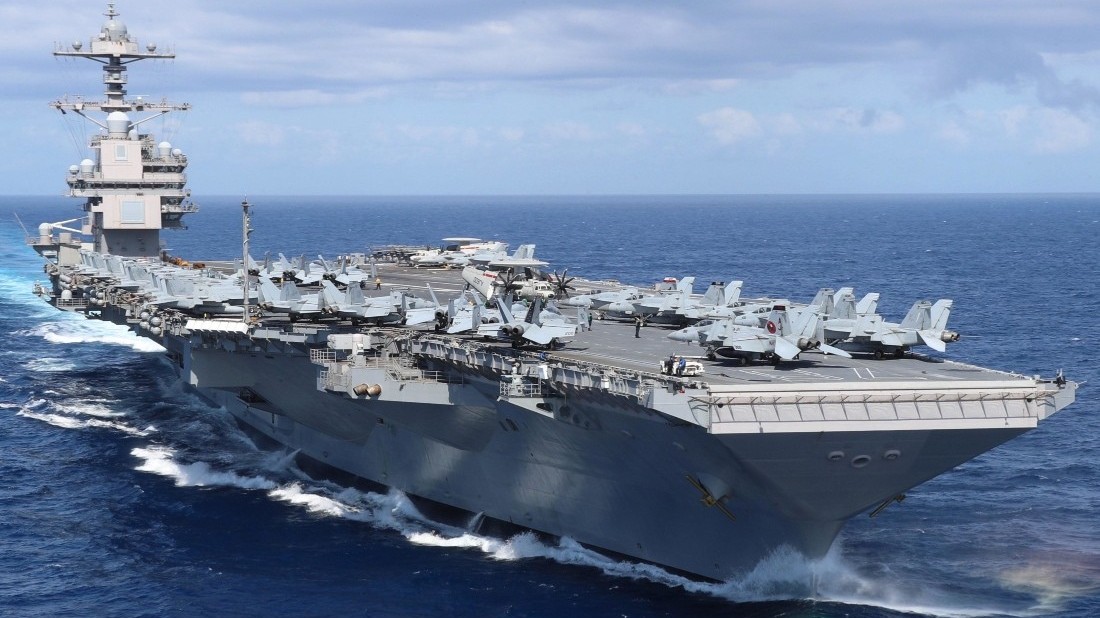 tau san bay uss gerald r ford lon nhat the gioi cua my tham tho nhi ky