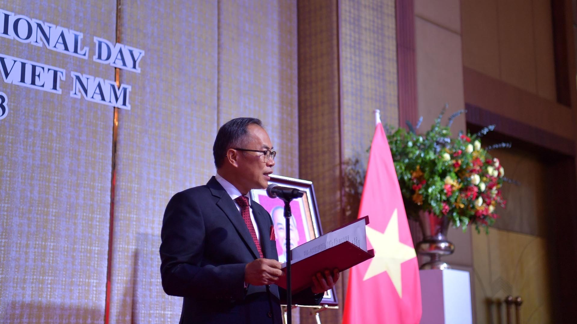 Đại sứ Phan Chí Thành phát biểu. (Nguồn: TTXVN) Đại sứ Phan Chí Thành phát biểu. (Nguồn: TTXVN)