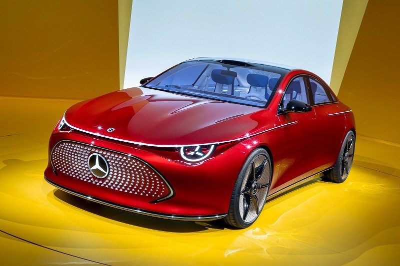 Cận cảnh xe điện Mercedes-Benz Concept CLA Class vừa ra mắt tại Đức, phạm vi hoạt động lên tới 750 km