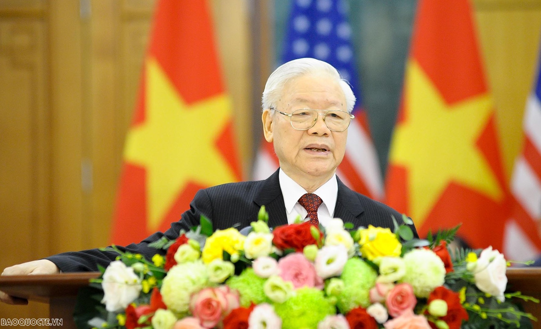 phat bieu cua tong bi thu nguyen phu trong voi bao chi sau cuoc hoi dam voi tong thong hoa ky joe biden