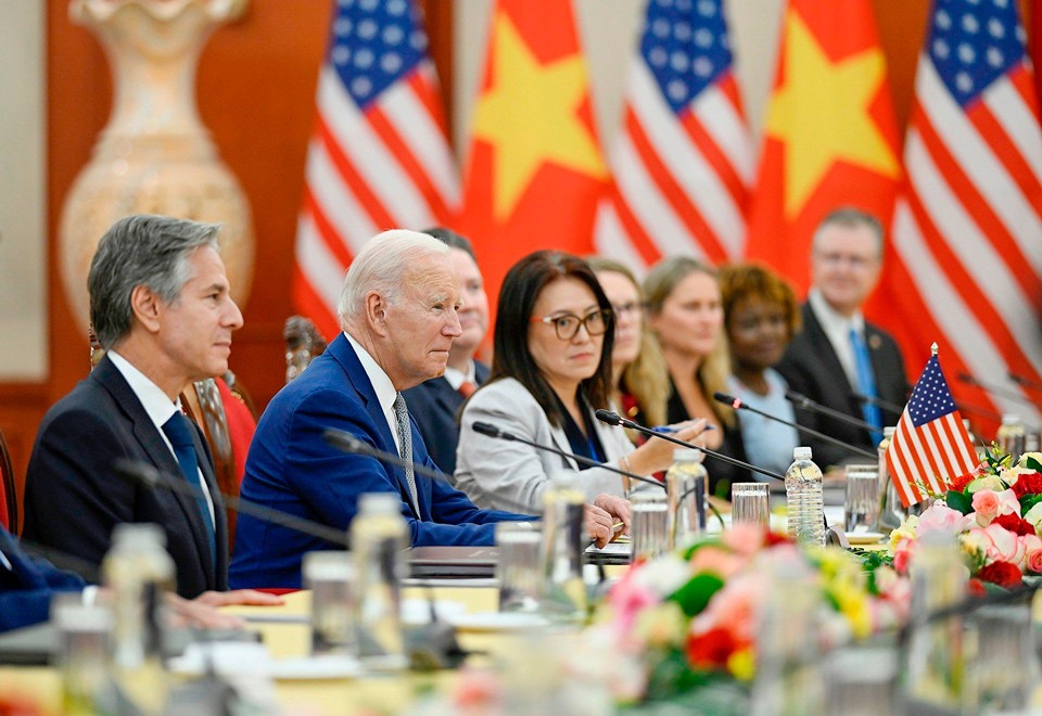 Tổng Bí thư Nguyễn Phú Trọng hội đàm với Tổng thống Joe Biden.