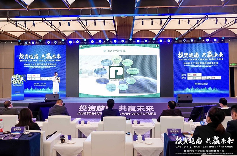 Đại diện KCN Hòa Hội, Bình Định (Tập đoàn Phúc Lộc) trình bày dự án