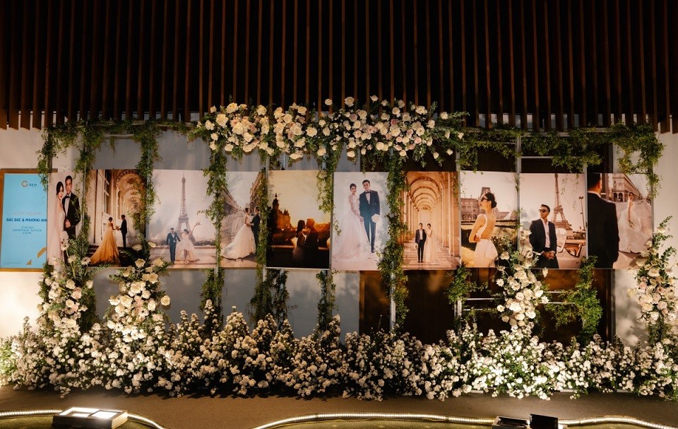 hoa tươi đám cưới Á hậu Phương Anh