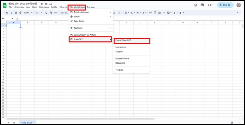 Hướng dẫn cách kết nối ChatGPT với Google Sheets cực đơn giản Hướng dẫn cách kết nối ChatGPT với Google Sheets cực đơn giản