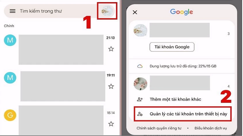 Hướng dẫn xóa tài khoản Gmail khỏi điện thoại siêu đơn giản Hướng dẫn xóa tài khoản Gmail khỏi điện thoại siêu đơn giản