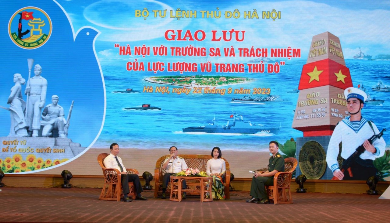 Các đại biểu tham gia giao lưu. (Nguồn: TTXVN)