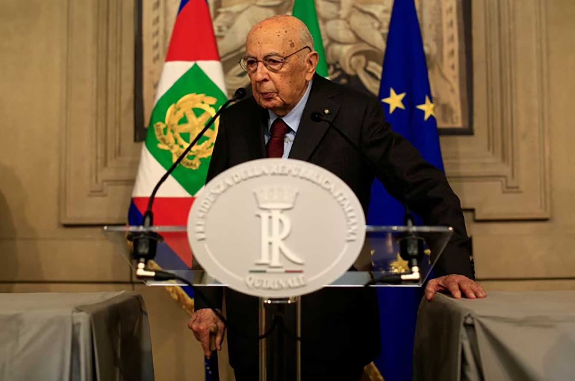 Cựu Tổng thống Italy Giorgio Napolitano. (Nguồn: Reuters)