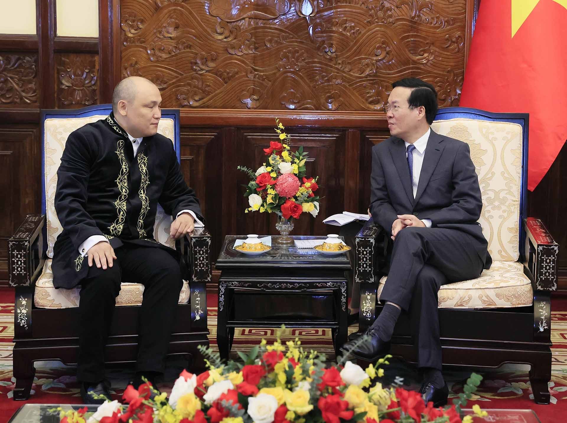 Chủ tịch nước Võ Văn Thưởng tiếp các Đại sứ Bulgaria, Liên minh châu Âu, Pháp và Kazakhstan trình Quốc thư Chủ tịch nước Võ Văn Thưởng tiếp các Đại sứ Bulgaria, Liên minh châu Âu, Pháp và Kazakhstan trình Quốc thư