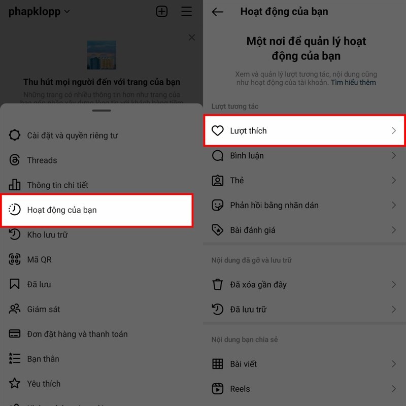 Xem video đã thích trên Instagram không thể dễ hơn