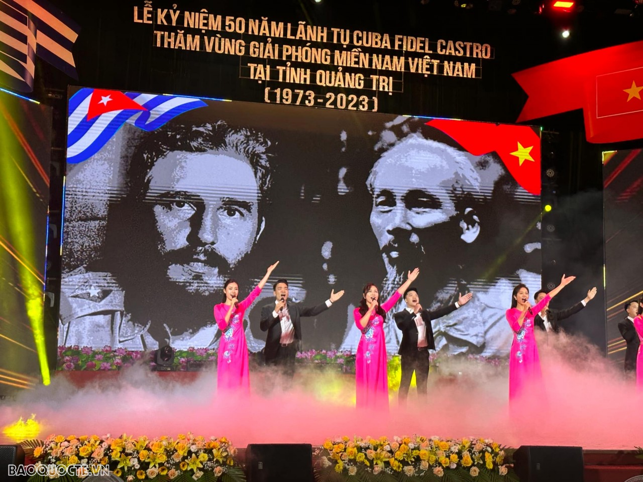 Việt Nam-Cuba trang trọng kỷ niệm 50 năm Lãnh tụ Fidel Castro thăm vùng Giải phóng miền Nam tại Quảng Trị Việt Nam-Cuba trang trọng kỷ niệm 50 năm Lãnh tụ Fidel Castro thăm vùng Giải phóng miền Nam tại Quảng Trị