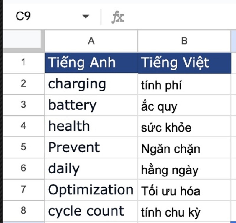 Hướng dẫn cách dịch văn bản trong Google Sheet siêu đơn giản
