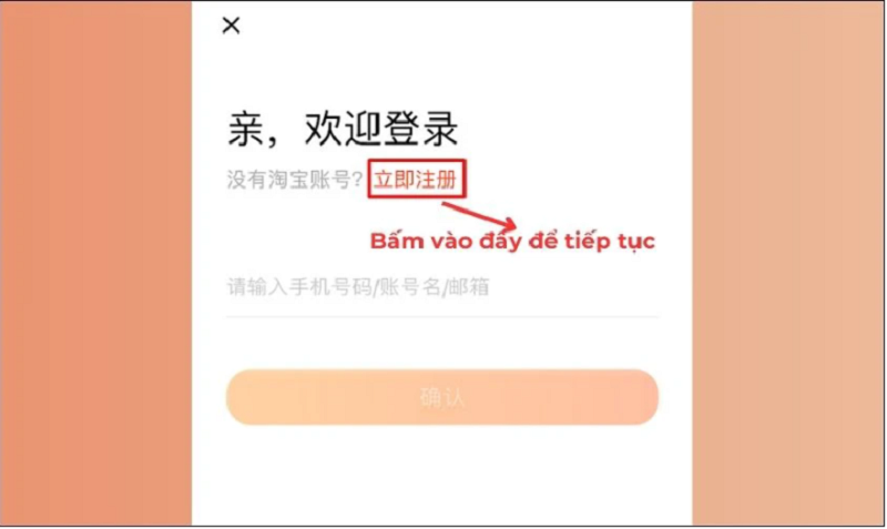 Tạo tài khoản Taobao trên điện thoại và máy tính cực nhanh