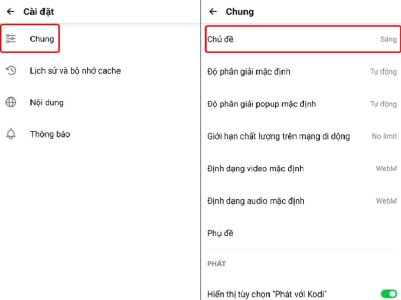 Cách kích hoạt chế độ tối trên Pure Tuber bằng điện thoại Android Cách kích hoạt chế độ tối trên Pure Tuber bằng điện thoại Android