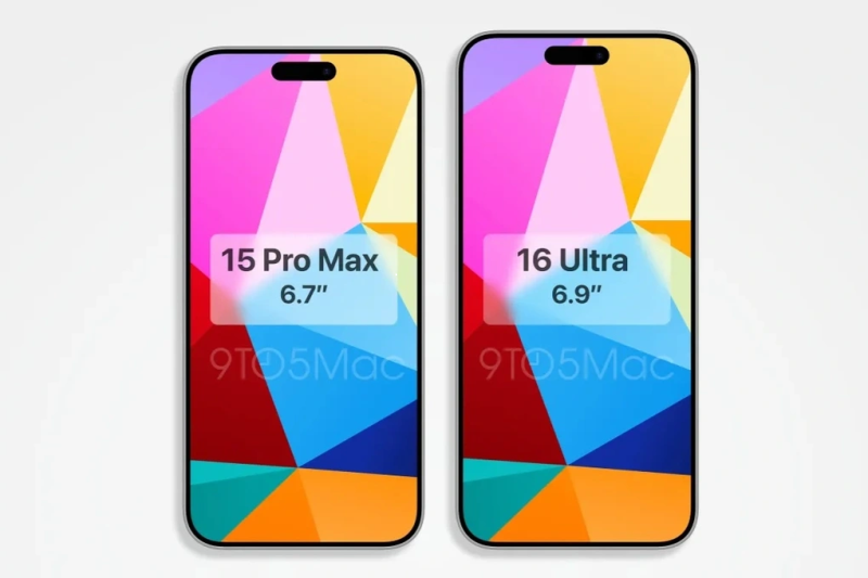Kích thước màn hình của bộ đôi iPhone 16 Pro và iPhone 16 Pro Max có thể lớn hơn so với phiên bản tiền nhiệm.