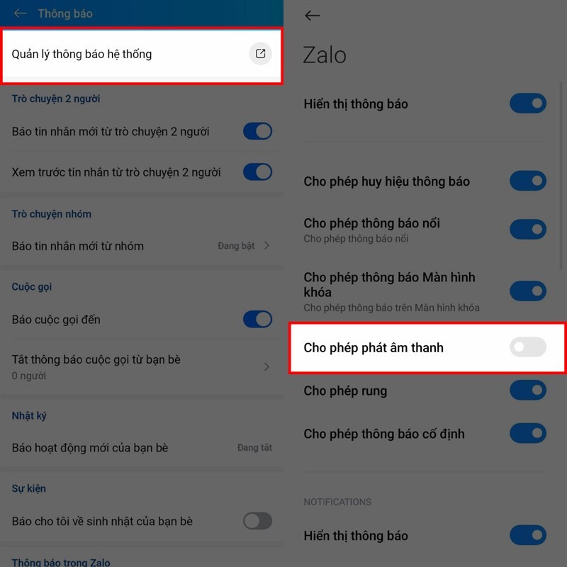 3 cách khắc phục lỗi thông báo tin nhắn Zalo không có tiếng hiệu quả
