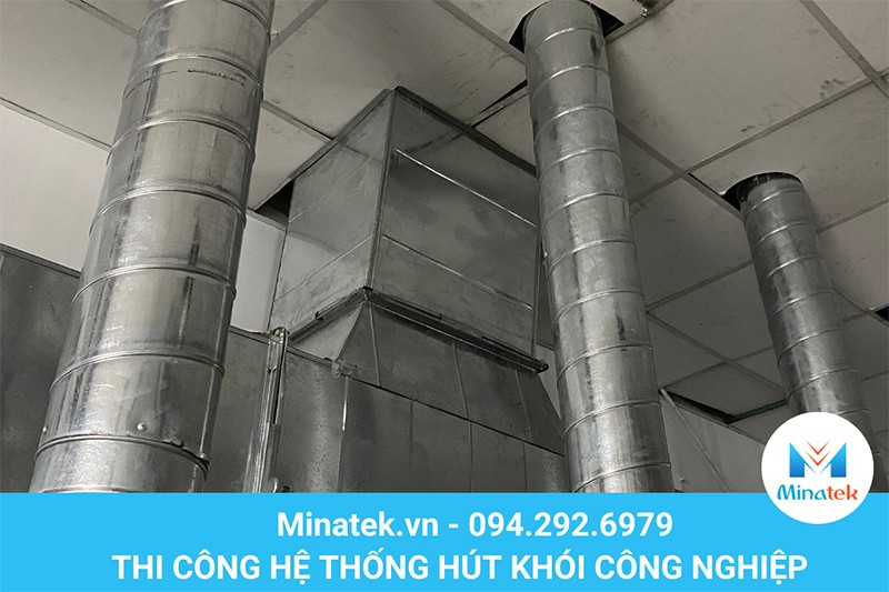 Hệ thống hút khói Minatek giúp điều tiết không khí, môi trường làm việc thông thoáng, sạch sẽ, an toàn sức khỏe, chống cháy nổ PCCC