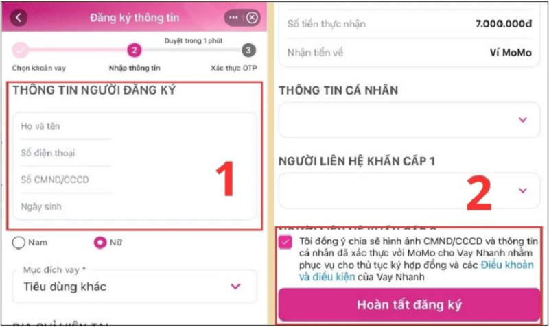 Vay tiền trên ví MoMo đơn giản, nhanh chóng Vay tiền trên ví MoMo đơn giản, nhanh chóng
