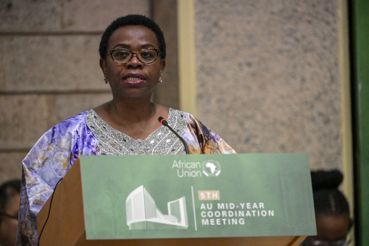 Phó Chủ tịch Ủy ban Liên minh châu Phi (AU) Monique Nsanzabaganwa phát biểu tại một cuộc họp ở Nairobi, Kenya ngày 13/7/2023. (Nguồn: AFP) Phó Chủ tịch Ủy ban Liên minh châu Phi (AU) Monique Nsanzabaganwa phát biểu tại một cuộc họp ở Nairobi, Kenya ngày 13/7/2023. (Nguồn: AFP)
