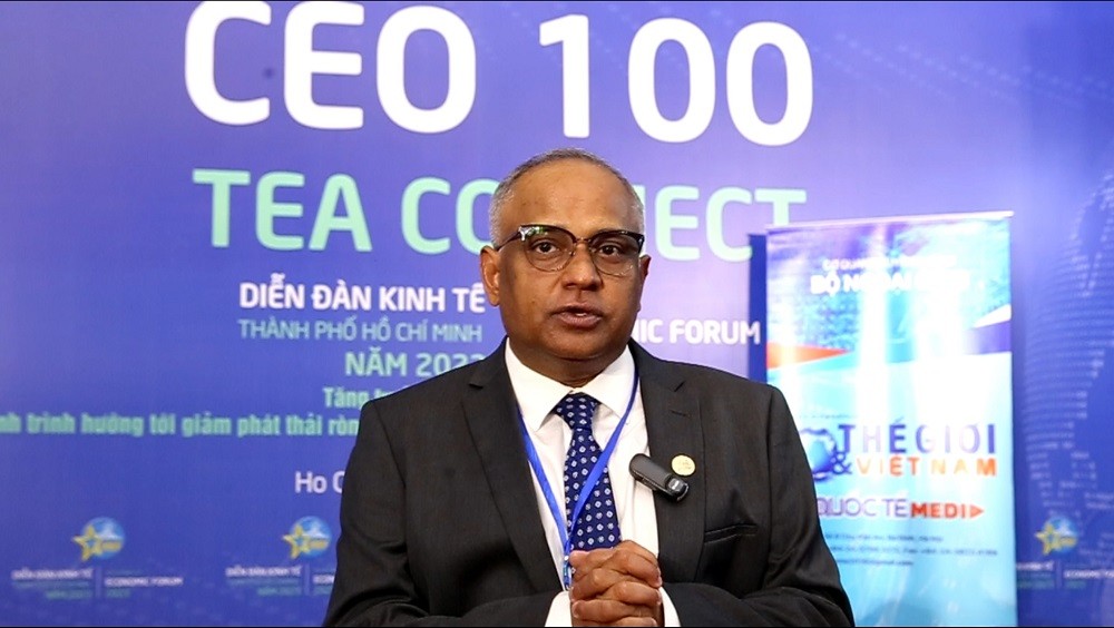 (10.04) ông Shaun Chakraborty, Giám đốc quốc gia của Ngân hàng Phát triển Châu Á (ADB) tại Việt Nam, khẳng định ADB có thể giúp đỡ TP. Hồ Chí Minh và Việt Nam về khía cạnh tài chính xanh. (Ảnh: Bến Thành)