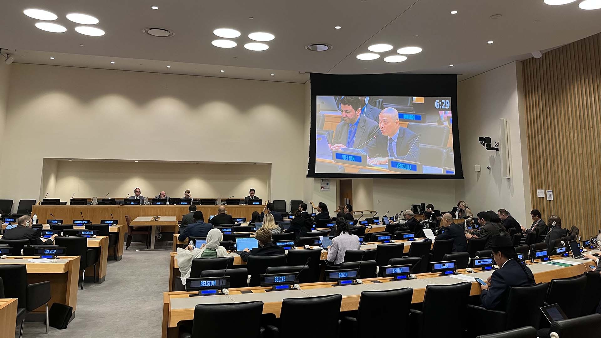 Phiên khai mạc kỳ họp Ủy ban kinh tế-tài chính của Đại hội đồng Liên hợp quốc khoá 78.