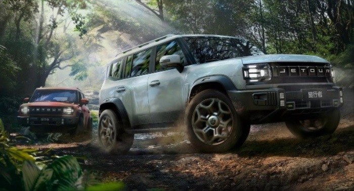 Cận cảnh SUV địa hình Jetour Traveller, thiết kế giống Ford Bronco