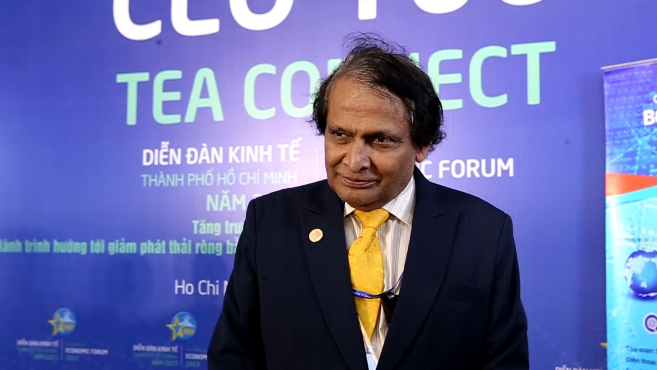 (10.05) Cựu Bộ trưởng Suresh Prabhu chia sẻ về tiềm năng hợp tác phát triển xanh giữa Ấn Độ và Việt Nam nói chung, TP. Hồ Chí Minh nói riêng. (Ảnh: Bến Thành (10.05) Cựu Bộ trưởng Suresh Prabhu chia sẻ về tiềm năng hợp tác phát triển xanh giữa Ấn Độ và Việt Nam nói chung, TP. Hồ Chí Minh nói riêng. (Ảnh: Bến Thành