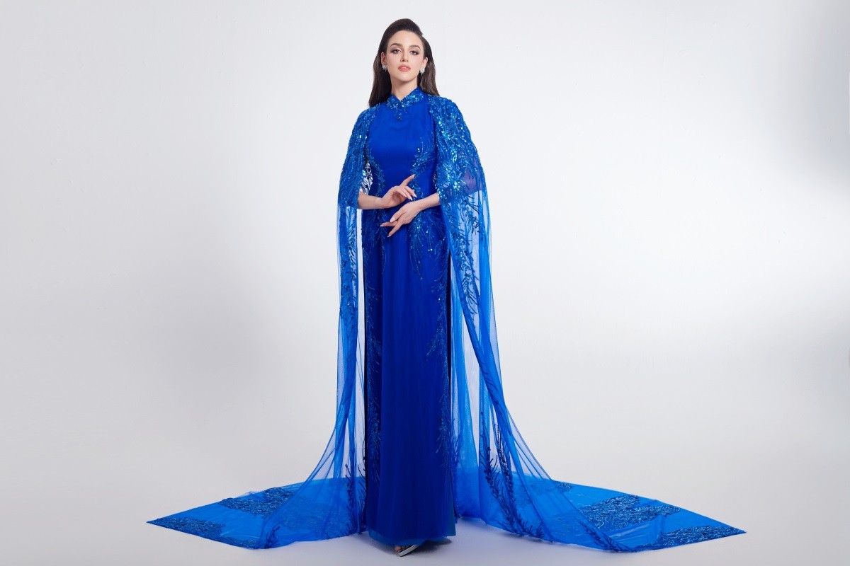 Miss Grand International 2023: Hoa hậu Hòa bình Australia ưu tiên những mẫu đầm của nhà thiết kế Nguyễn Minh Tuấn