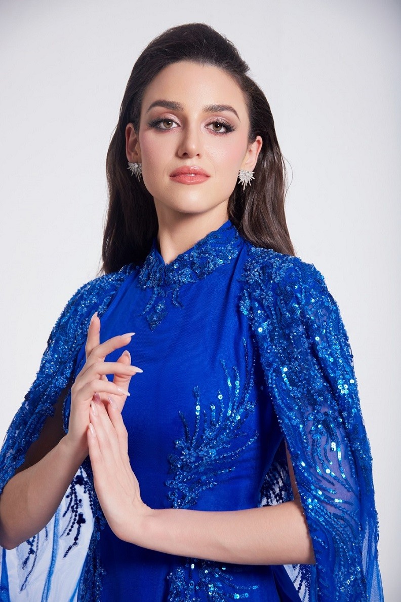 Miss Grand International 2023: Hoa hậu Hòa bình Australia ưu tiên những mẫu đầm của nhà thiết kế Nguyễn Minh Tuấn