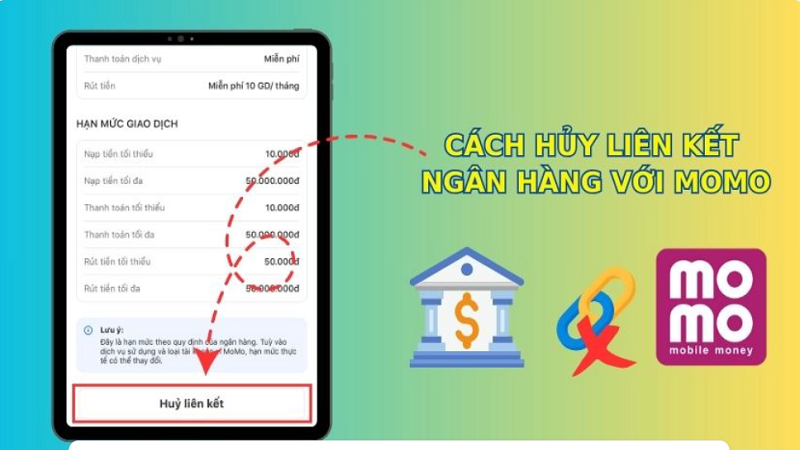 Cách hủy liên kết ngân hàng với MoMo khi không sử dụng nhanh chóng Cách hủy liên kết ngân hàng với MoMo khi không sử dụng nhanh chóng