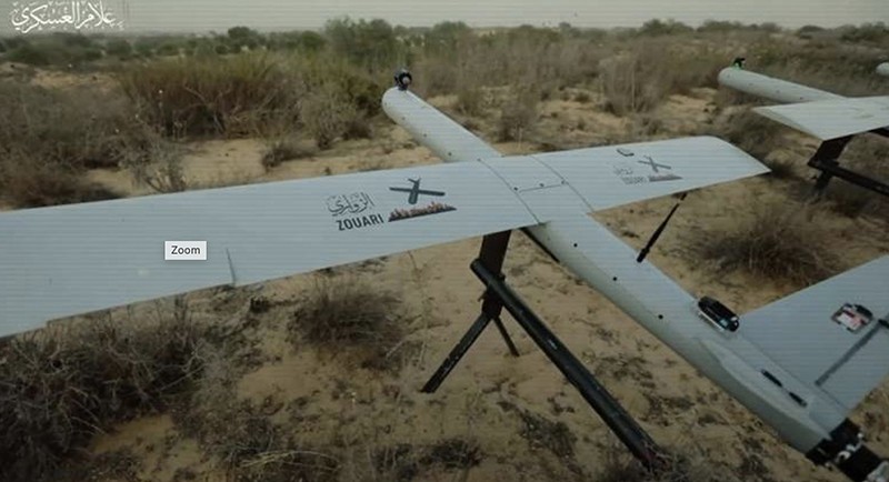 Máy bay không người Zouari mang đạn tuần kích ở vị trí xuất phát. Ảnh: Imp-navigator.livejournal.com Máy bay không người Zouari mang đạn tuần kích ở vị trí xuất phát. Ảnh: Imp-navigator.livejournal.com