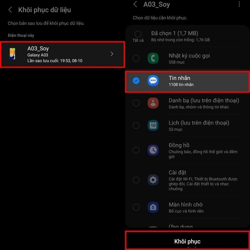 3 cách khôi phục tin nhắn SMS trên Samsung đơn giản và hiệu quả
