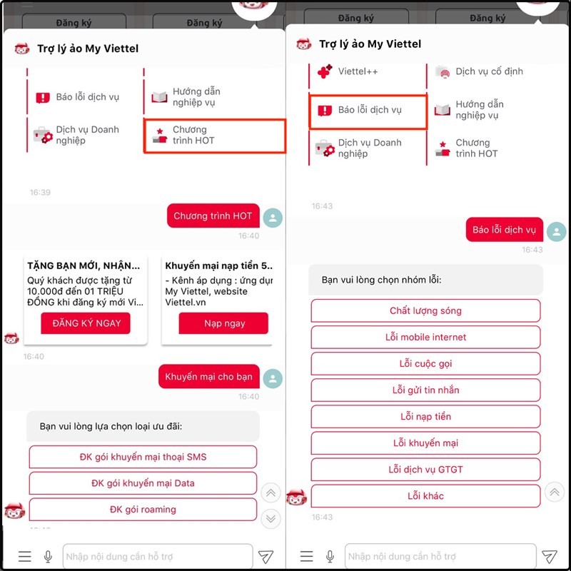 Sử dụng trợ lý ảo My Viettel để được hỗ trợ chính xác hơn Sử dụng trợ lý ảo My Viettel để được hỗ trợ chính xác hơn