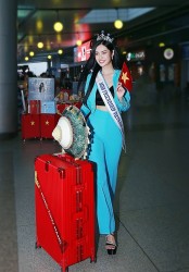 Hoa hậu Nông Thúy Hằng lên đường dự thi Hoa hậu Hữu nghị quốc tế 2023