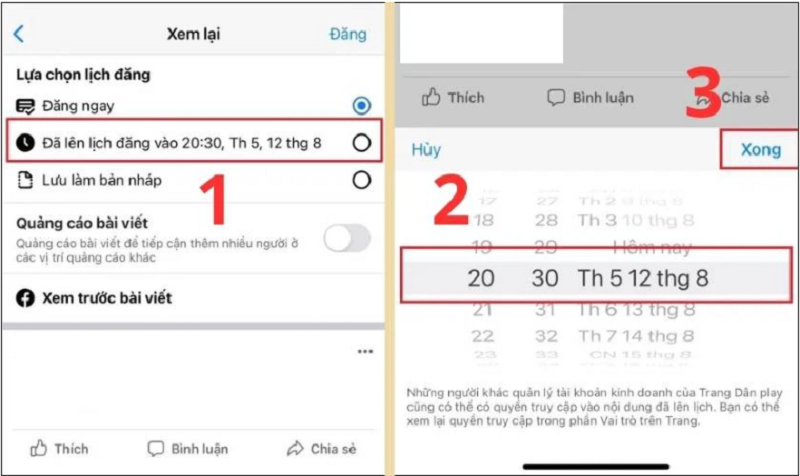Cách hẹn giờ đăng bài trên Facebook nhanh chóng, đơn giản Cách hẹn giờ đăng bài trên Facebook nhanh chóng, đơn giản