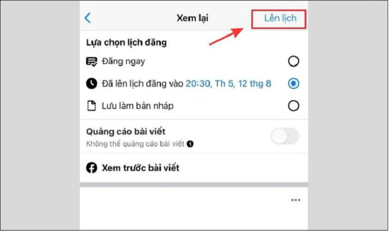 Cách hẹn giờ đăng bài trên Facebook nhanh chóng, đơn giản Cách hẹn giờ đăng bài trên Facebook nhanh chóng, đơn giản