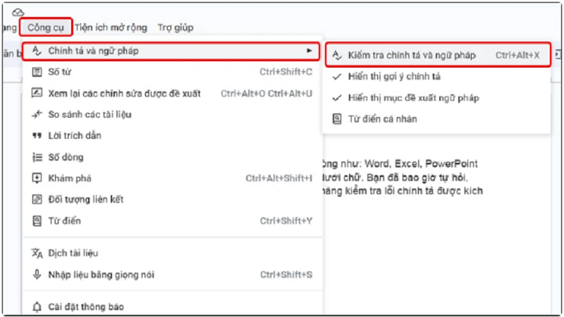 Kiểm tra chính tả bằng Google Docs đơn giản, hiệu quả Kiểm tra chính tả bằng Google Docs đơn giản, hiệu quả