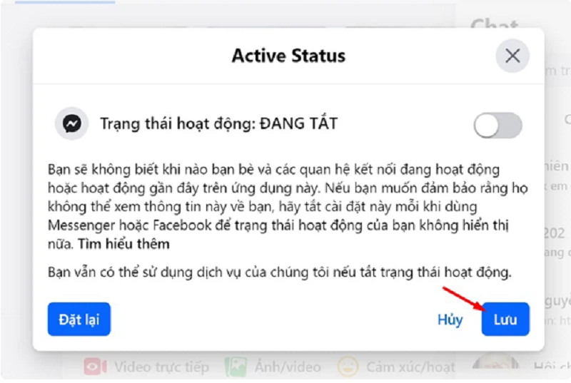 Tắt trạng thái online Facebook trên máy tính siêu đơn giản