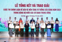Bộ Ngoại giao giành 4 giải tại Cuộc thi chính luận về bảo vệ nền tảng tư tưởng của Đảng năm 2023