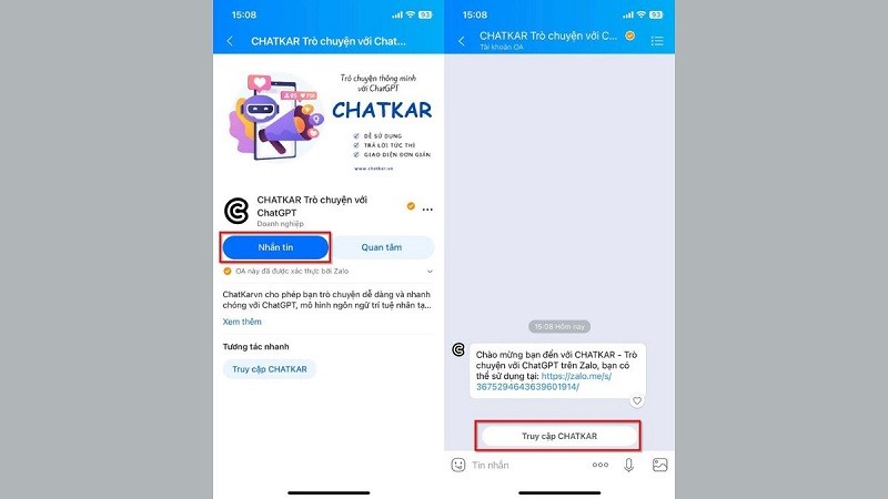 Cách sử dụng ChatGPT trên Zalo đơn giản và hiệu quả