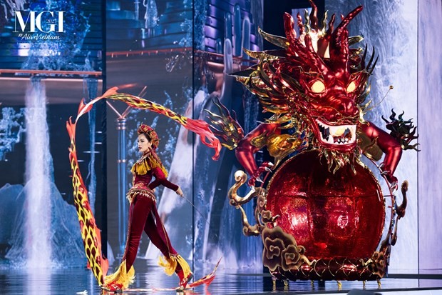 Phần thi của thí sinh Việt Nam Lê Hoàng Phương. (Ảnh: BTC/Vietnam+) Phần thi của thí sinh Việt Nam Lê Hoàng Phương. (Ảnh: BTC/Vietnam+)