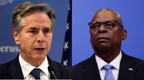 Ngoại trưởng Mỹ Antony Blinken và Bộ trưởng Quốc phòng Mỹ Lloyd Austin sẽ tới Ấn Độ vào tháng 11 năm nay. (Nguồn: Reuters) Ngoại trưởng Mỹ Antony Blinken và Bộ trưởng Quốc phòng Mỹ Lloyd Austin sẽ tới Ấn Độ vào tháng 11 năm nay. (Nguồn: Reuters)