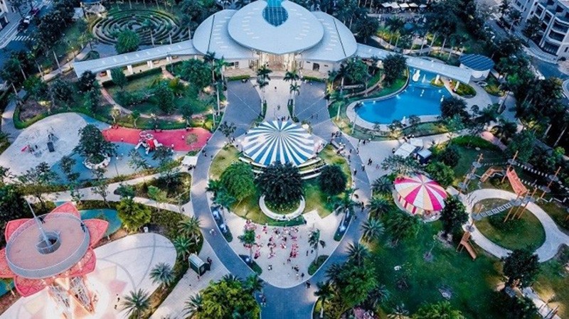 Công viên Sky Park được thiết kế đồng bộ và quy hoạch hiện đại với hàng loạt tiện (Ảnh: DXG)