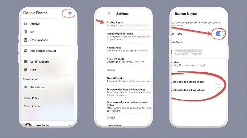 Cách tắt sao lưu ảnh trên Google Photos cực đơn giản Cách tắt sao lưu ảnh trên Google Photos cực đơn giản