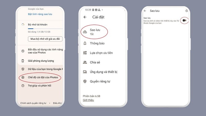 Cách tắt sao lưu ảnh trên Google Photos cực đơn giản Cách tắt sao lưu ảnh trên Google Photos cực đơn giản