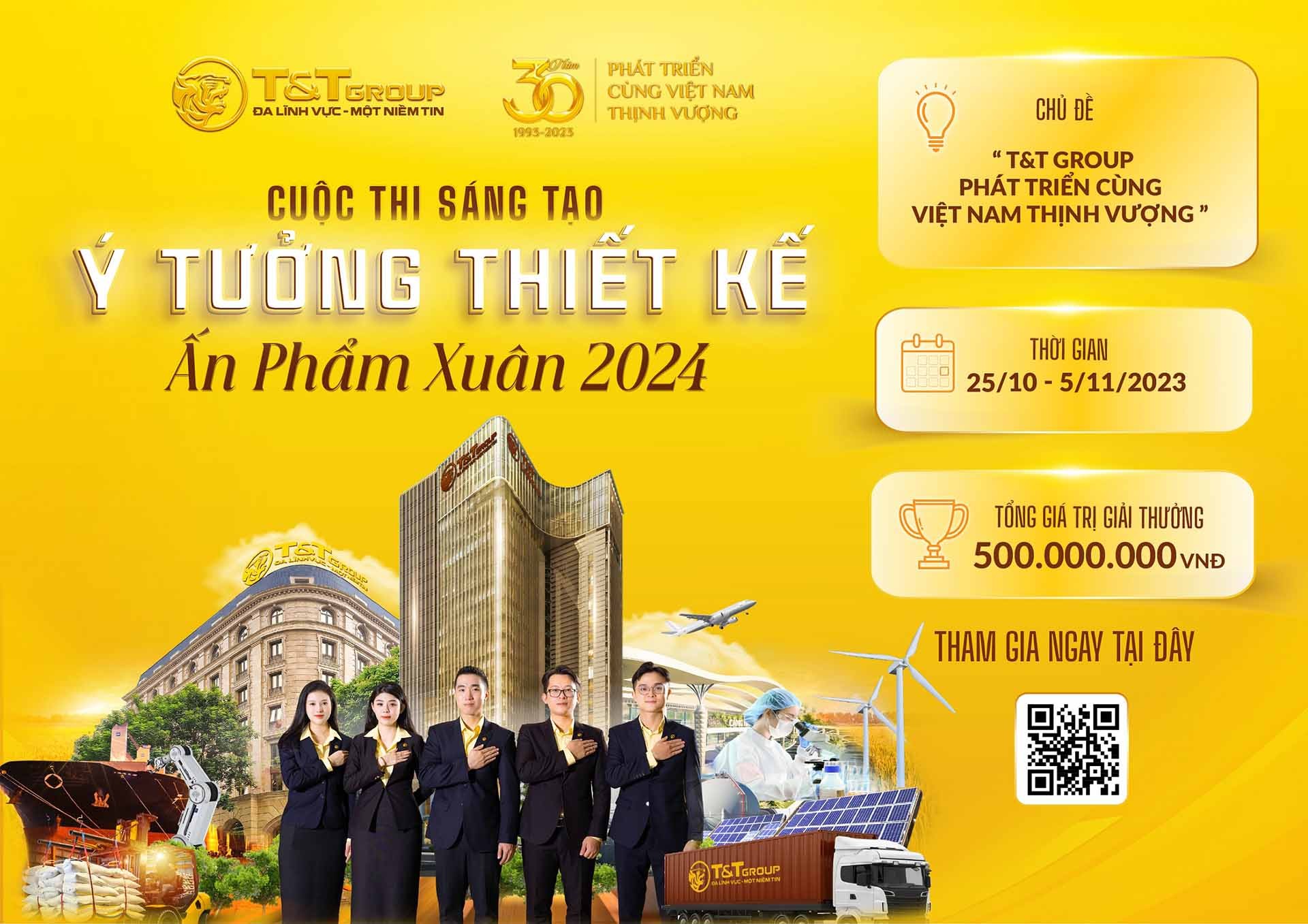 Tập đoàn T&T Group chính thức phát động cuộc thi sáng tạo ý tưởng, thiết kế bộ ấn phẩm Xuân 2024 Tập đoàn T&T Group chính thức phát động cuộc thi sáng tạo ý tưởng, thiết kế bộ ấn phẩm Xuân 2024