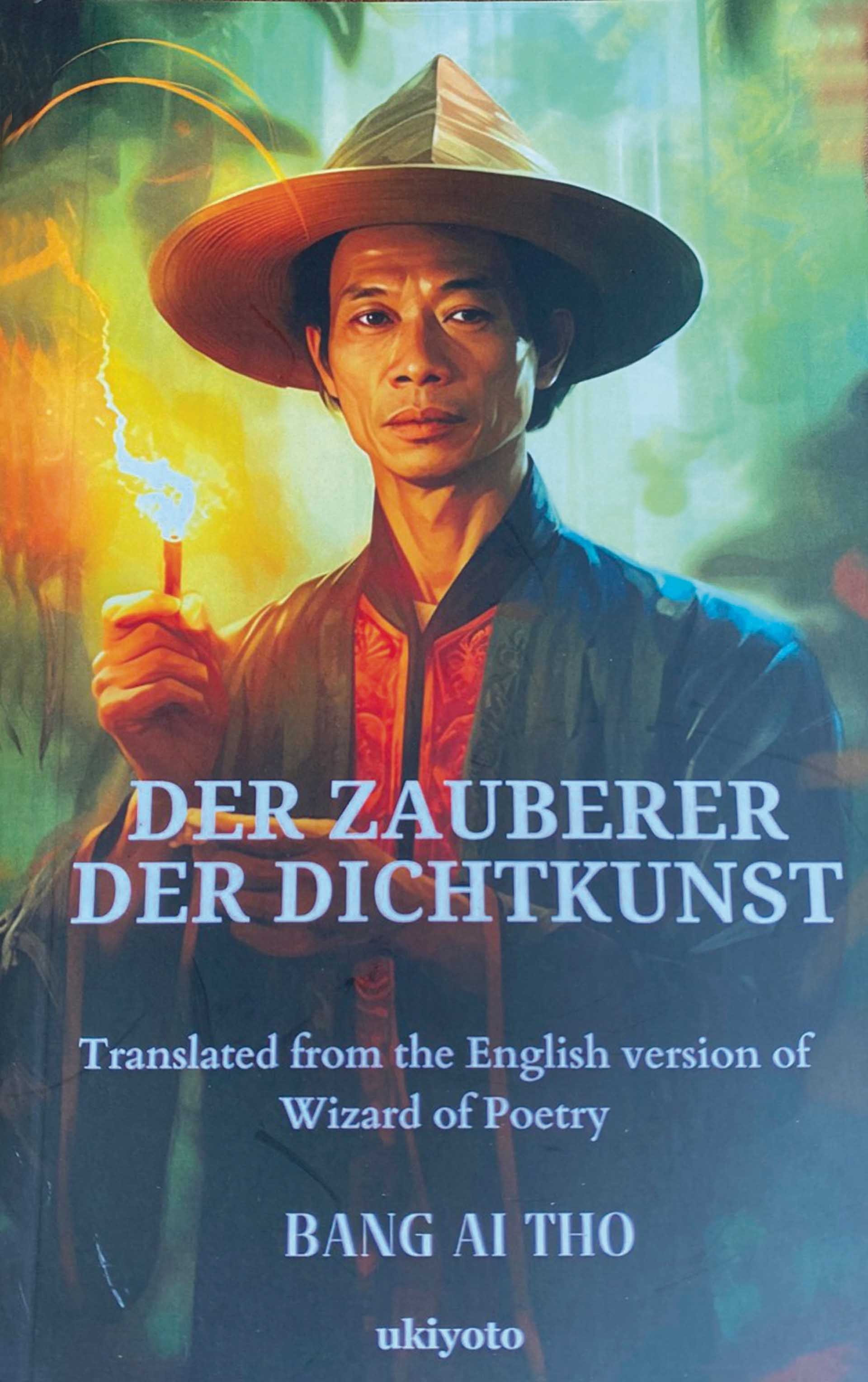 Ảnh bìa cuốn thơ Ma thuật thi ca. Ảnh bìa cuốn thơ Ma thuật thi ca.