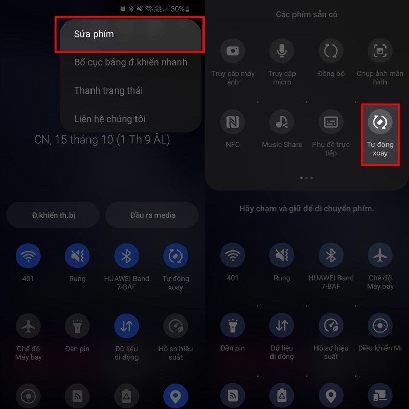 Khắc phục lỗi điện thoại Samsung không tự xoay màn hình